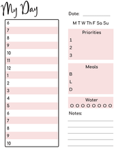 Load image into Gallery viewer, Organize My Day Planner Printable