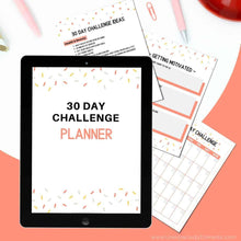 Load image into Gallery viewer, 30 day challenge planner
