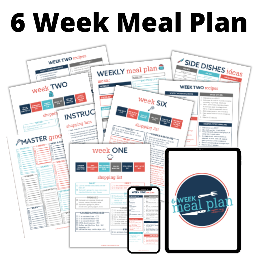 6 Week Meal Plan – Unexpectedly Domestic