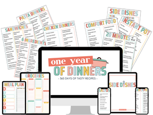 One Year of Dinners + Home Management Bundle