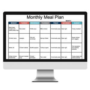 Digital Meal Planning Made Easy (Spreadsheet)