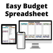 Load image into Gallery viewer, Easy Budget Spreadsheet
