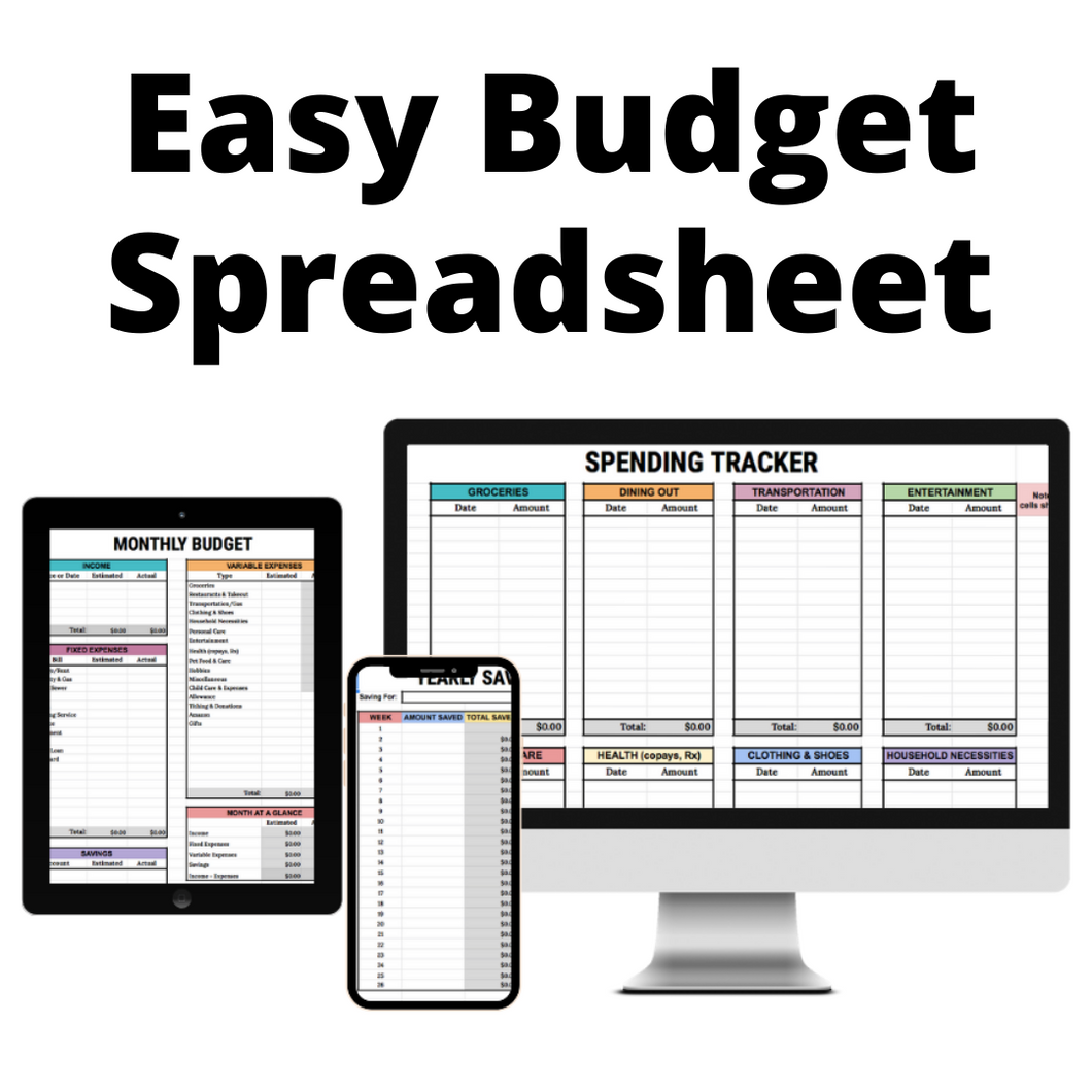 Easy Budget Spreadsheet